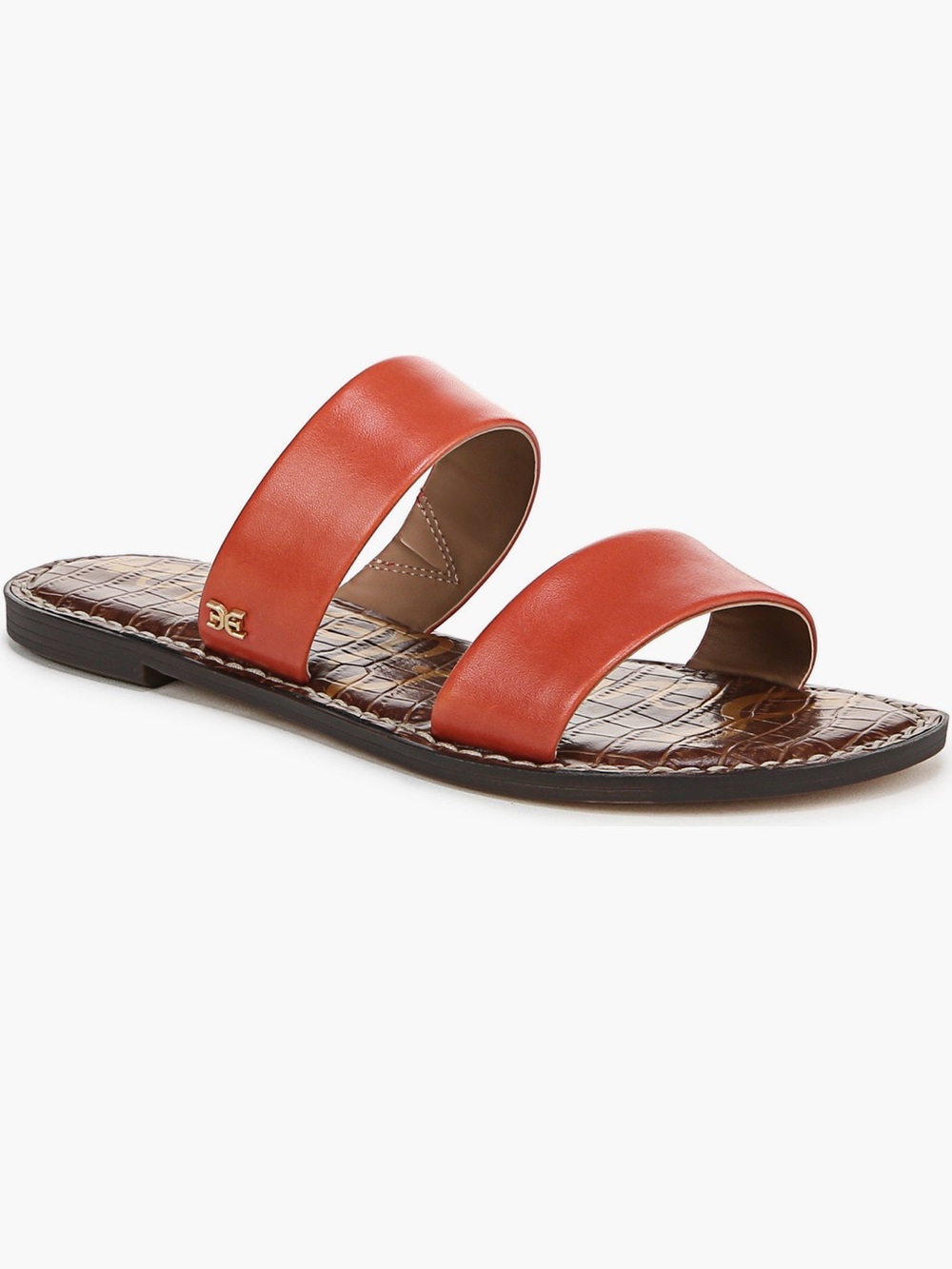 Sam Edelman Orange Gala Slide Sandals NWT